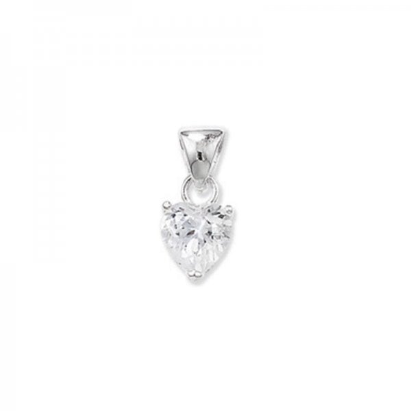 CZ Heart 6x6Pendant