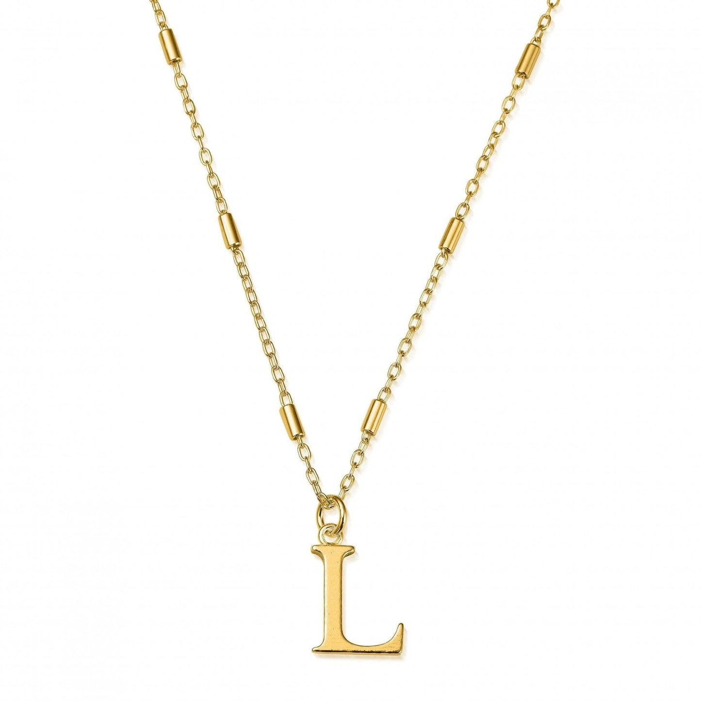 Gold Iconic Initial Necklace - L