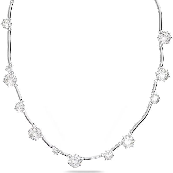 Constella necklace, Mixed round cuts, White