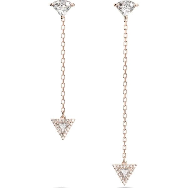 Ortyx drop earrings, Triangle cut, Asymmetric