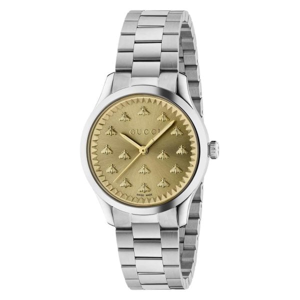G-Timeless watch with bees, 32 mm