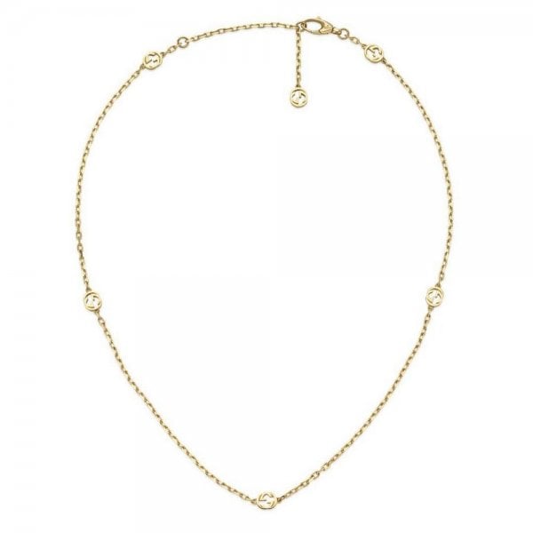 Gucci Interlocking 18ct Yellow Gold Chain Necklace