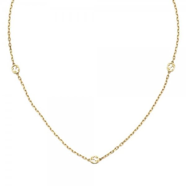 Gucci Interlocking 18ct Yellow Gold Chain Necklace