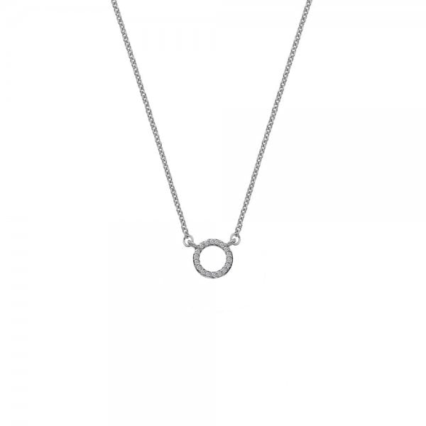 Infinity Necklace - White Gold