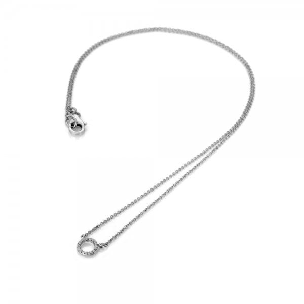 Infinity Necklace - White Gold