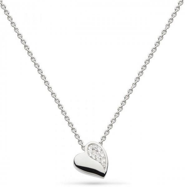 Miniature Sweet Heart Sparkle Pavé Necklace