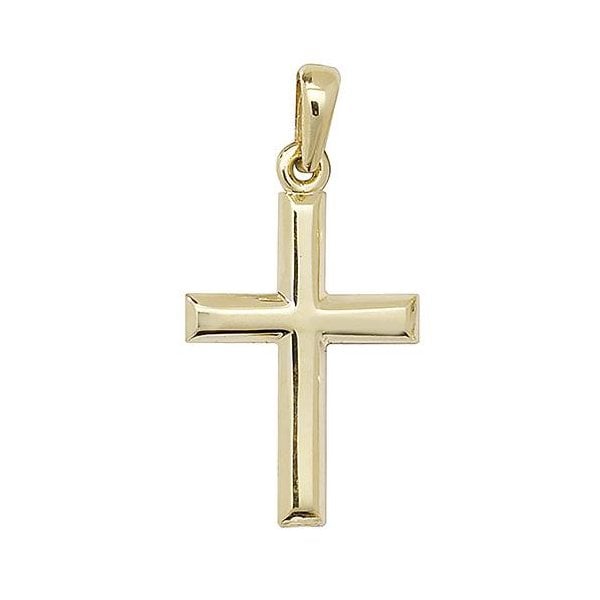 9CT YEL GOLD CROSS PENDANT