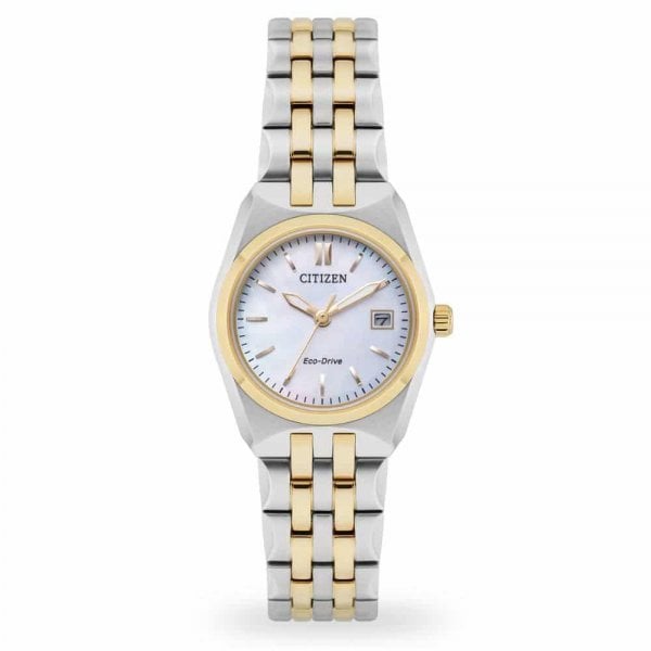 Ladies Two Tone Corso Eco-Drive Watch