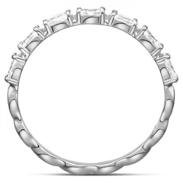 Vittore Marquise Ring, Rhodium plated SIZE 58