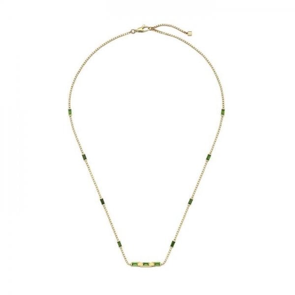Green Tourmaline Link To Love Necklace 45cm