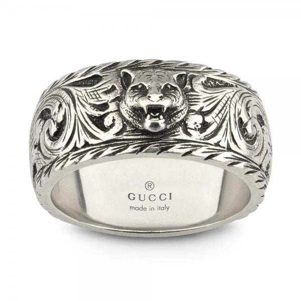 Gatto Ring 10mm Sterling Silver - Size 15