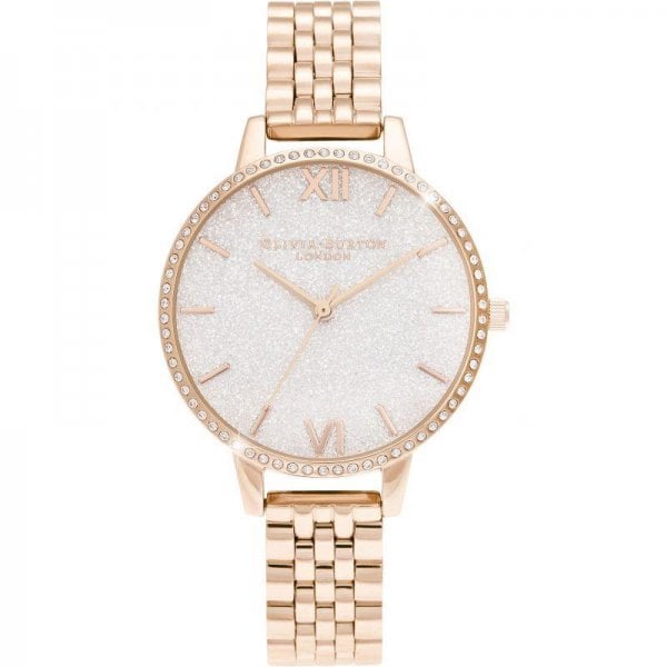 White & Rose Gold Bracelet Watch