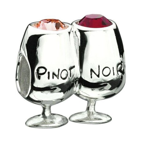 Pinot Grigio Sterling Silver and Crystal Bead
