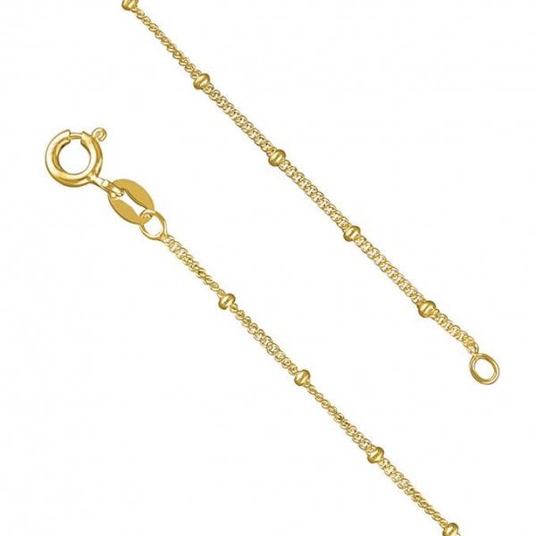 36cm/14in gold-plated satellite curb
