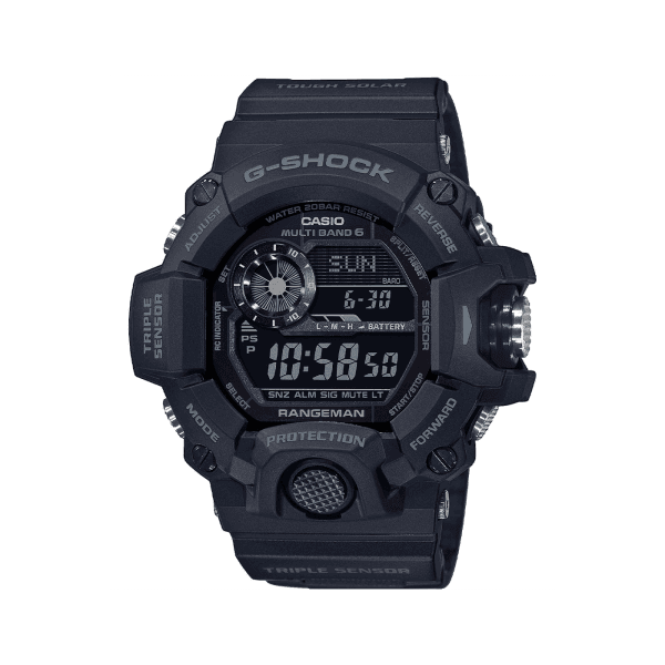 G-Shock Master Of G Rangeman Black-Out Solar Watch