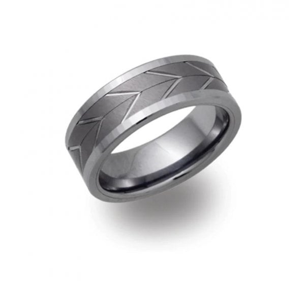 Gents Tungsten Carbide Ring 8mm - Size 64