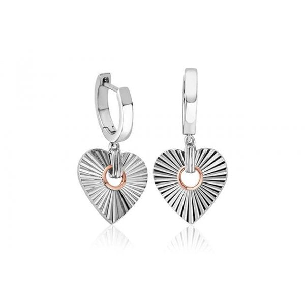 Cariad Horizon Heart Earrings