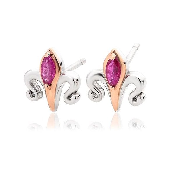 The Two Queens Ruby Earrings
