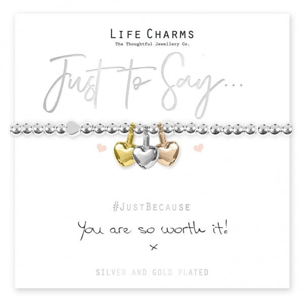 You're worth it hearts Bracelet