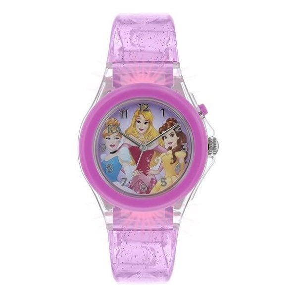 Disney Princess Pink Light Up Strap Analogue Watch