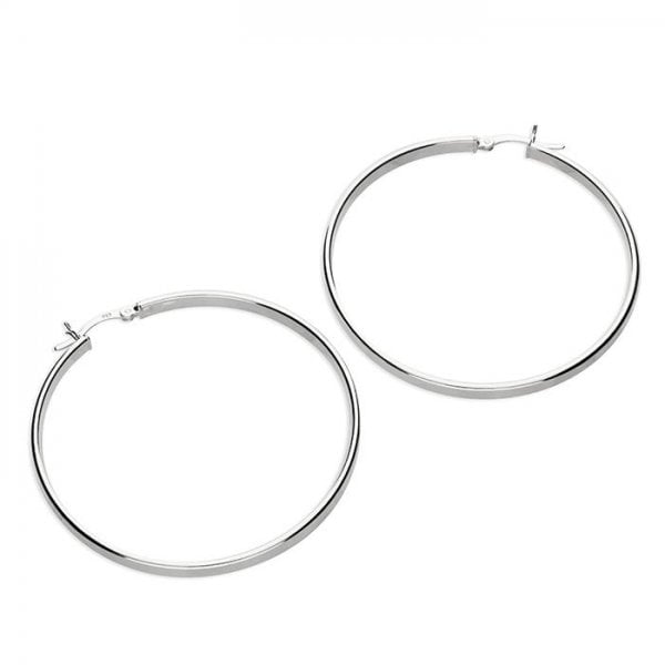 50mm diameter hinged flat hoop with creole fitting