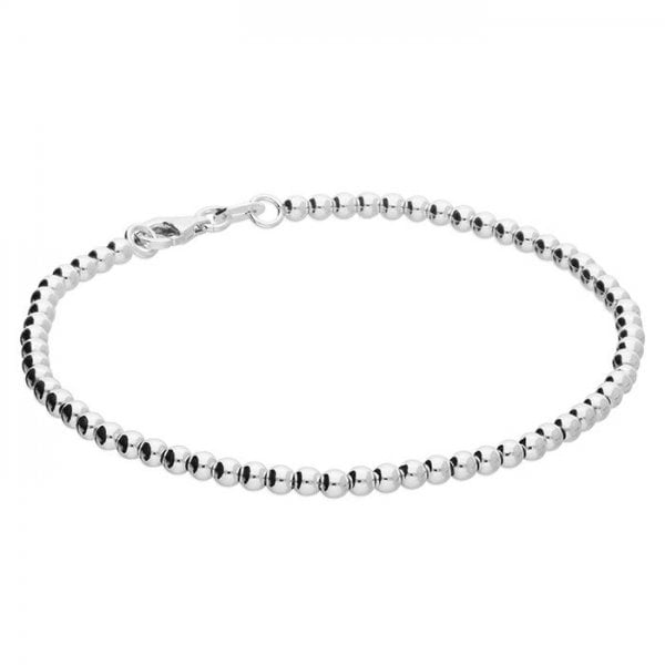 19cm bracelet with 3mm beads and trigger clasp