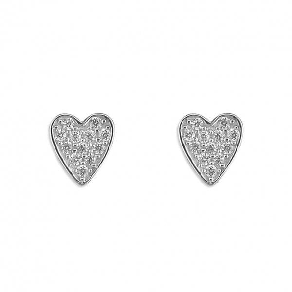 PIPPA cubic zirconia heart stud