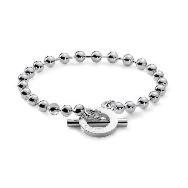 EX-DISPLAY Silver Boule Beaded Bracelet 15cm