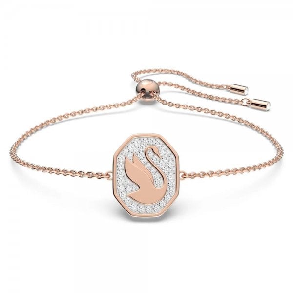 Signum bracelet Swan, White,