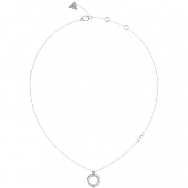 Rhodium Plated Pavé Set Crystal Pendant