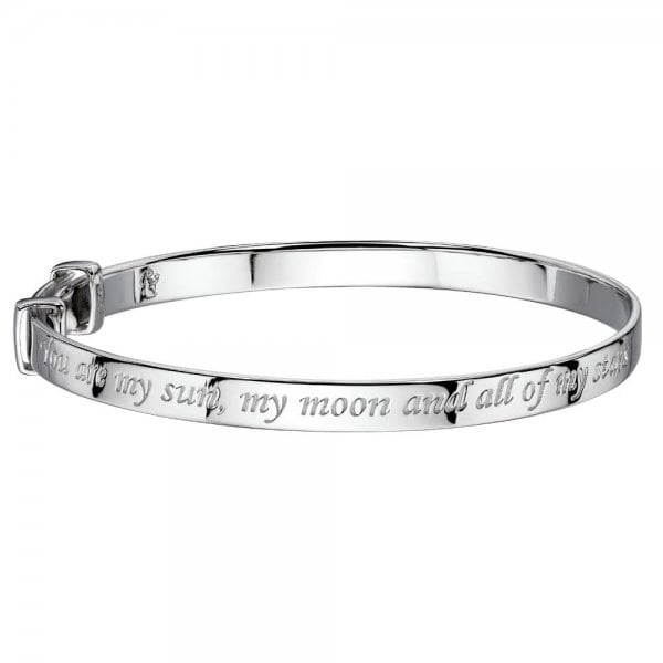 Sun and Moon Christenening Bangle