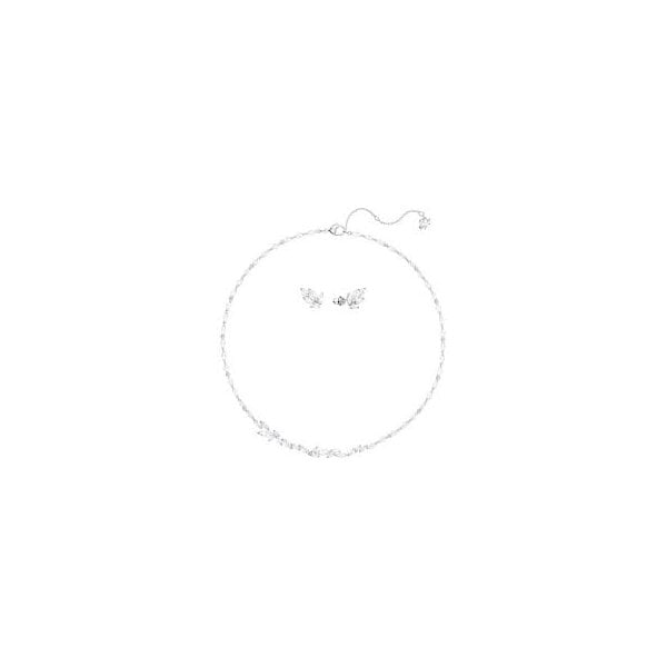 Crystal Louison Rhodium Plated Set