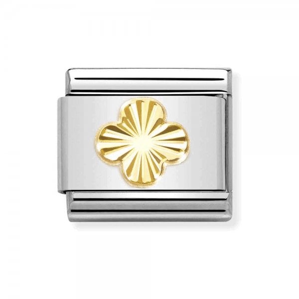 Diamond-coated Four Leaf Clove