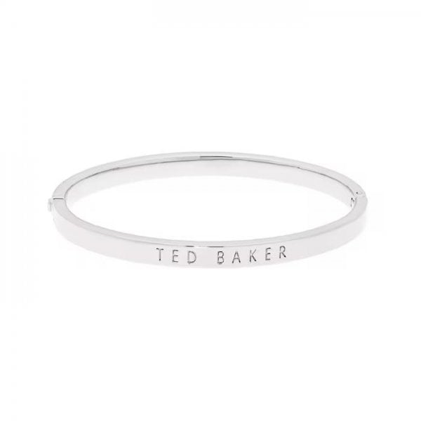 Ted Baker Clemina Silver Finish Hinged Bangle