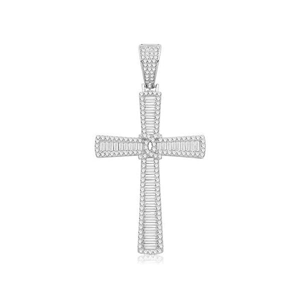 SILVER CZ CROSS