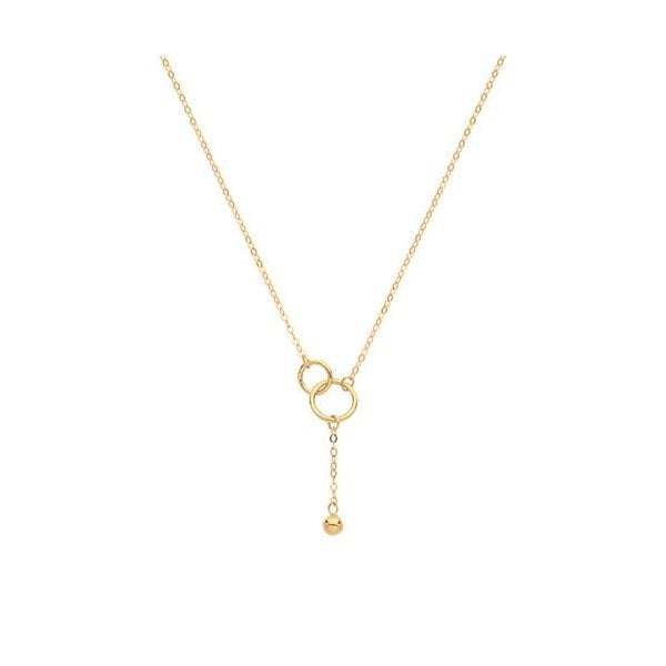 9ct Yellow Gold Drop Chain Necklet
