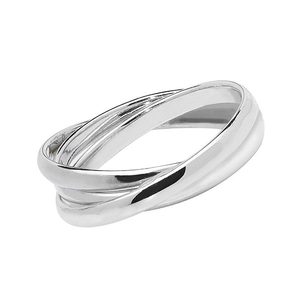 SILVER LADIES RUSSIAN RING - SIZE S