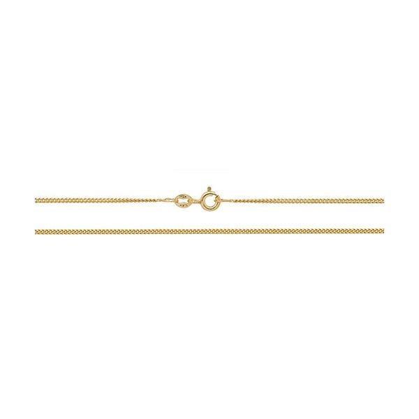 18CT YEL GOLD CLOSE CURB CHAIN