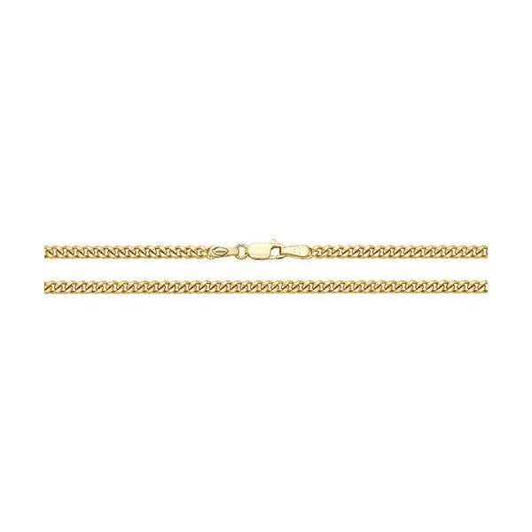 9CT YELLOW GOLD CLOSE CURB CHAIN