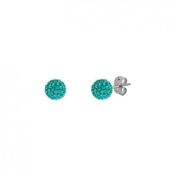 10mm Jade Green Earrings