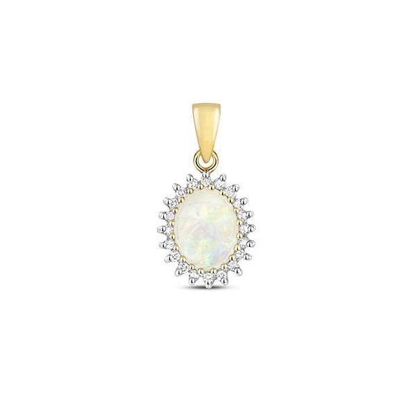 DIAMOND & OPAL PENDANT