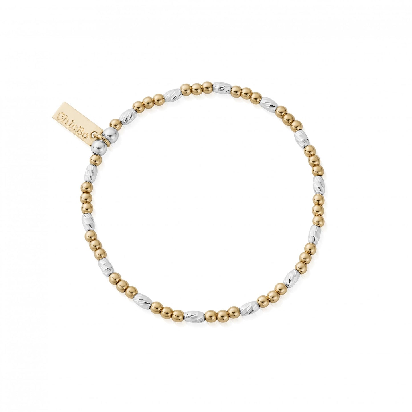 Mixed Metal Dainty Sparkle Bracelet