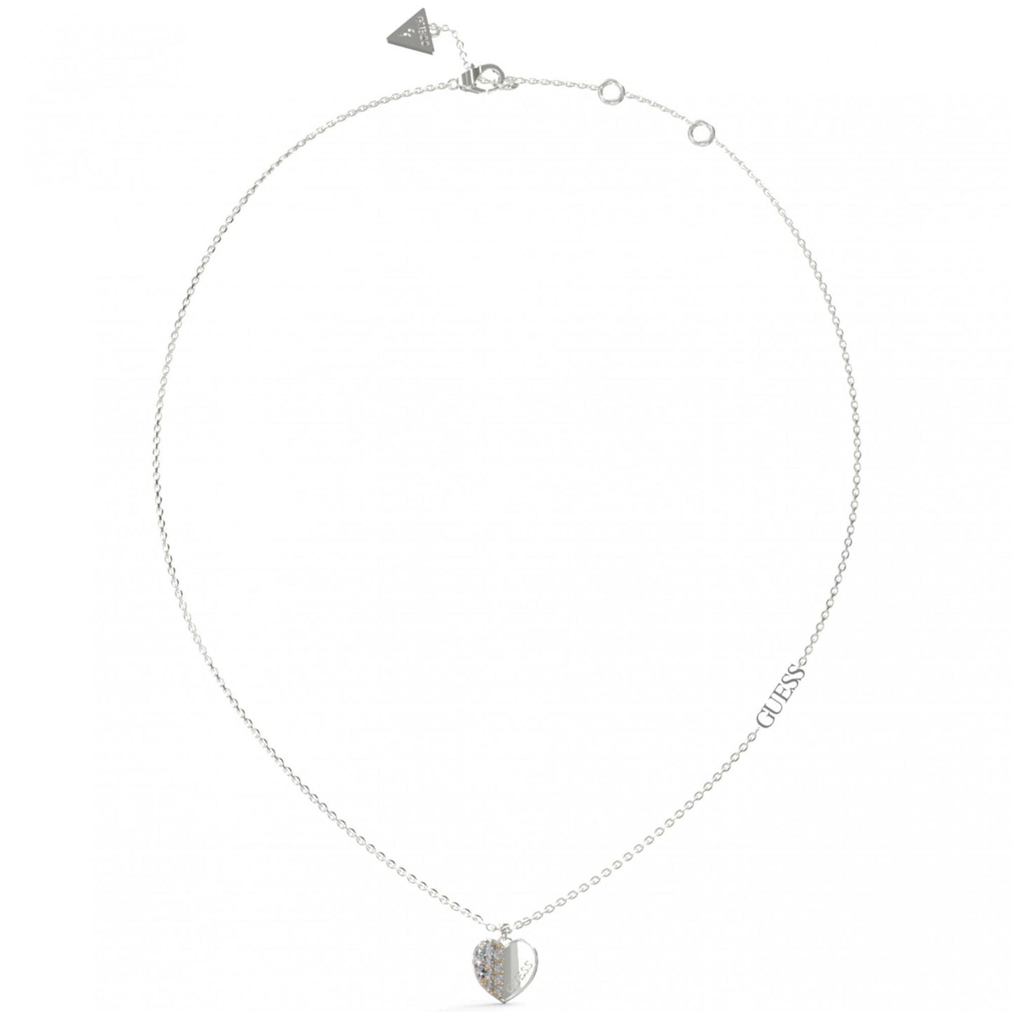 Guess Lovely Guess Silver Heart Necklace