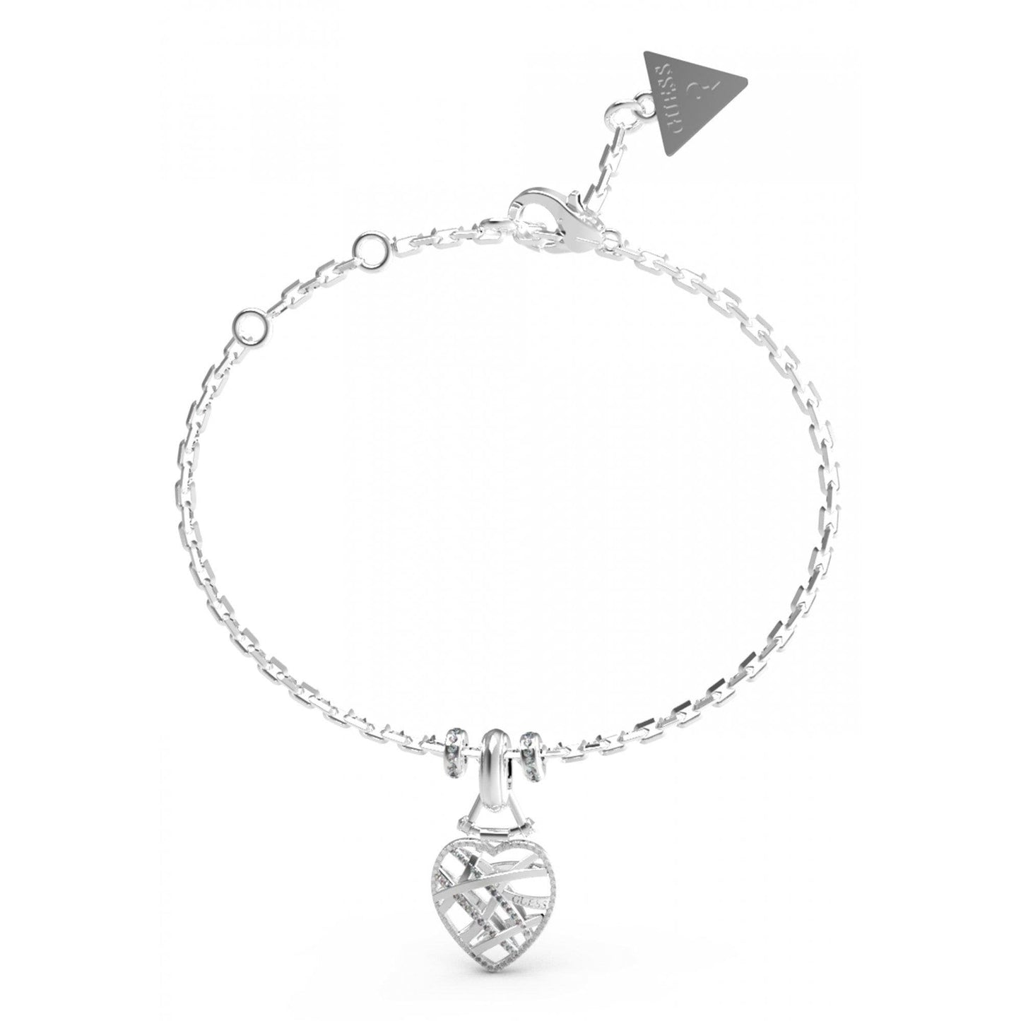 Heart Cage Charm Bracelet