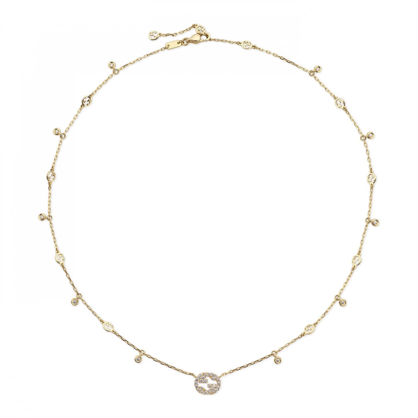 Gucci Interlocking Necklace 42cm - Yellow Gold