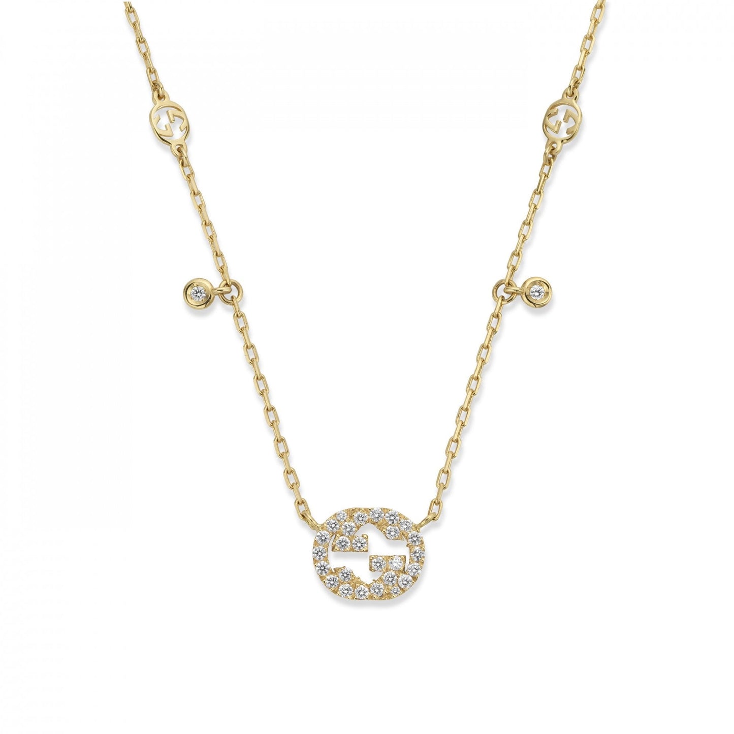 Gucci Interlocking Necklace 42cm - Yellow Gold