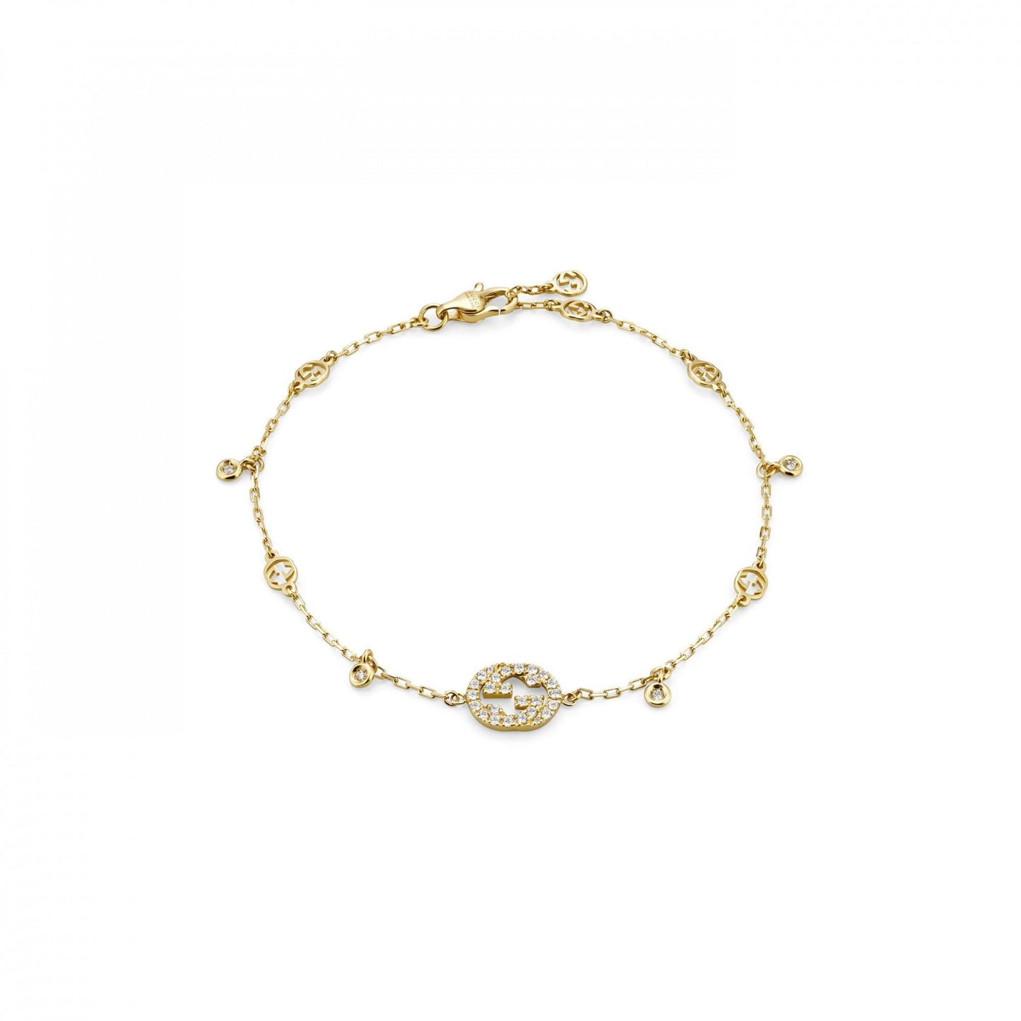Gucci Interlocking Bracelet Large - Yellow Gold