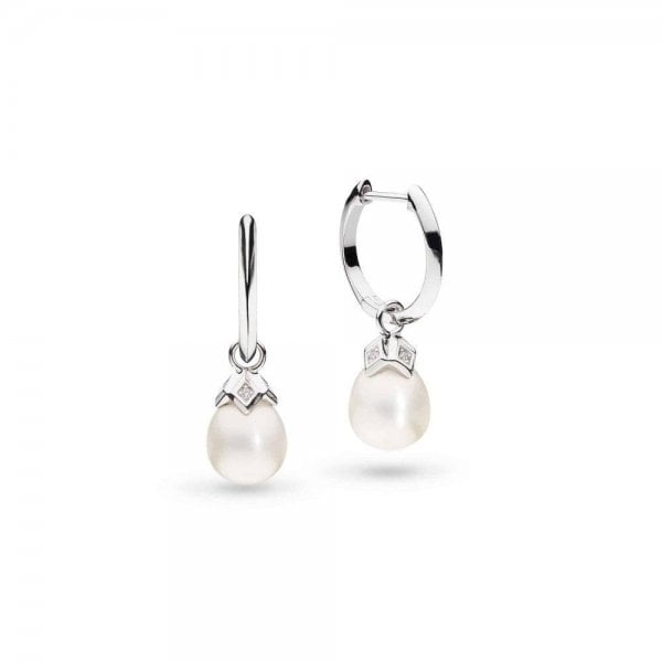 Revival Astoria Glitz Pearl Hoop Earrings