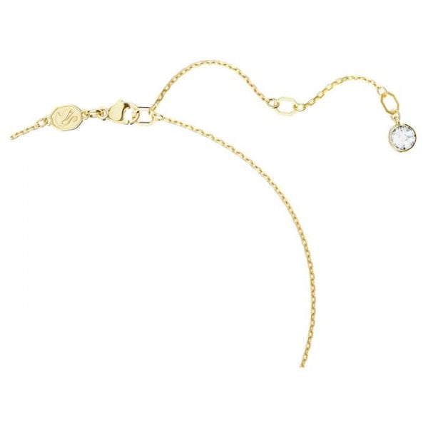Dextera pendant, Mixed cuts, White, Gold-tone