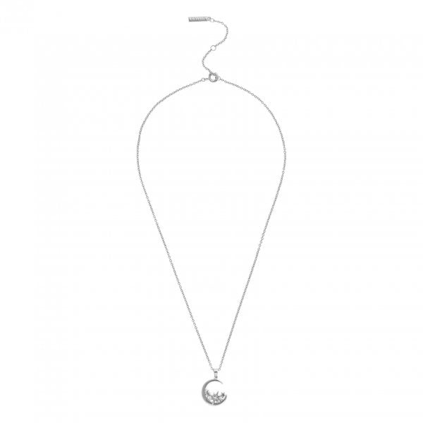 Celestial Silver Moon Necklace